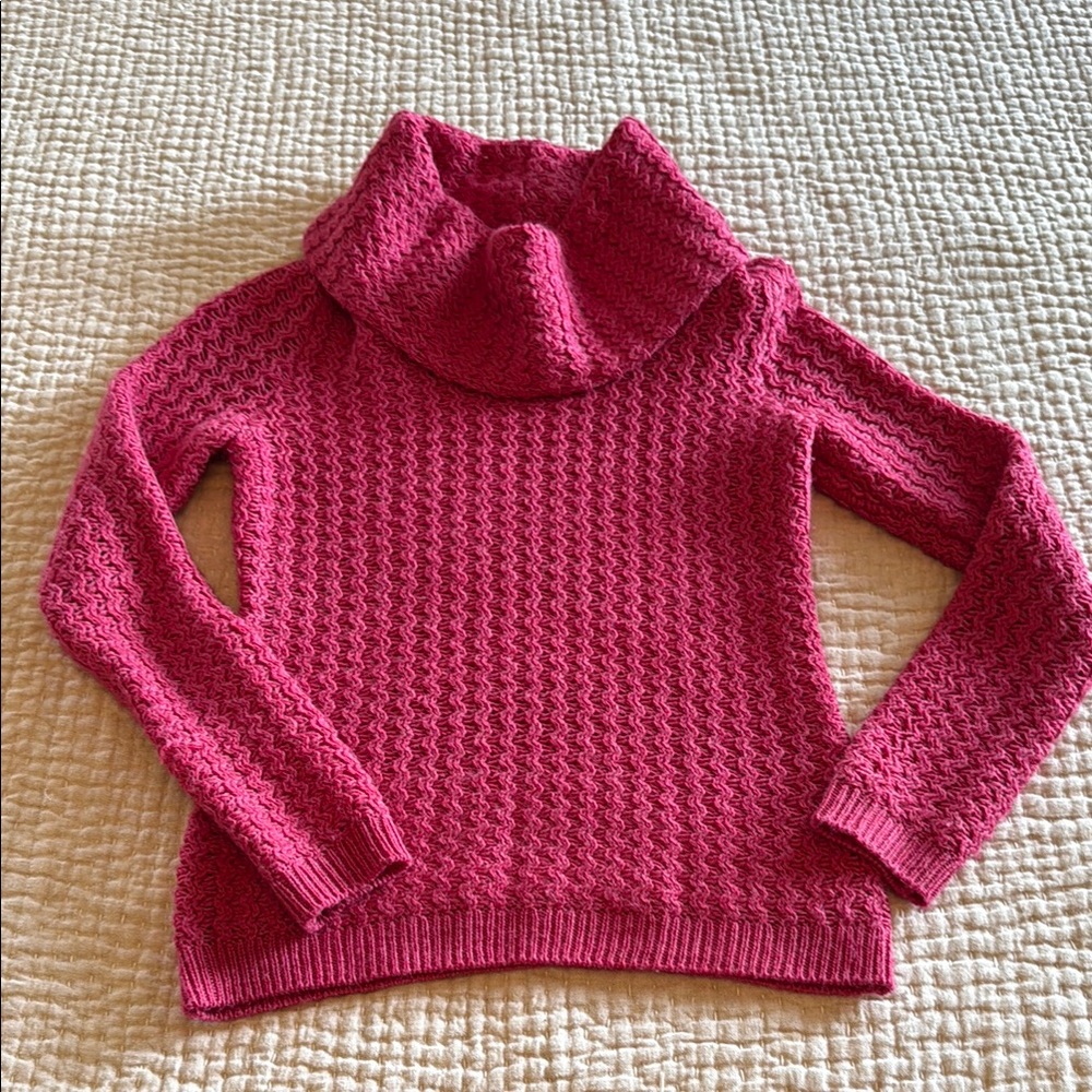 Banana Republic Pink Woven Cowl Neck Sweater